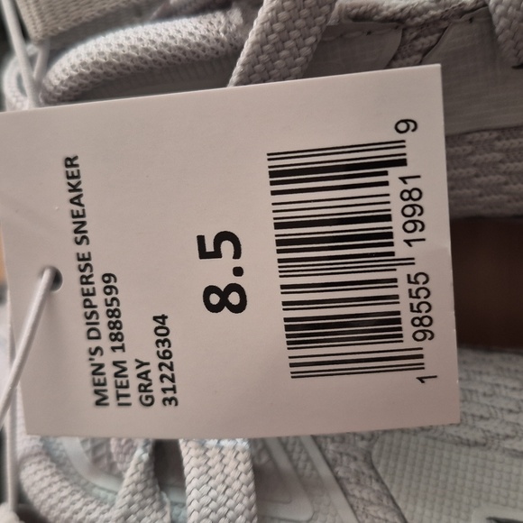 Men's Puma Light Gray Mesh Athletic Sneakers with Black Logo - Picture 8 of 10